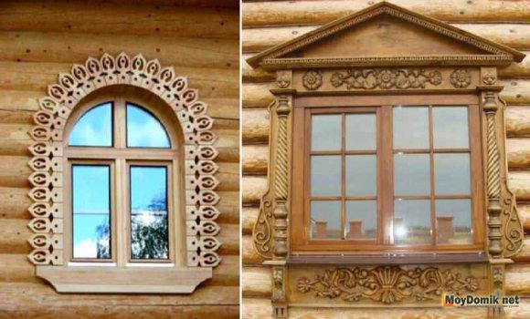 Пластиковые окна с деревянными резными наличниками Пластиковые окна с деревянными резными наличниками