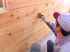 Грунтовка вагонки кистью Грунтовка вагонки кистью