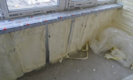 Напыление пенополиуретна на балконе Напыление пенополиуретна на балконе
