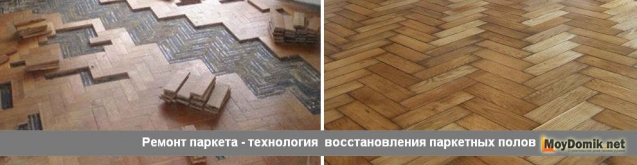 Ремонт паркета - технология восстановления паркетного пола Ремонт паркета - технология восстановления паркетного пола